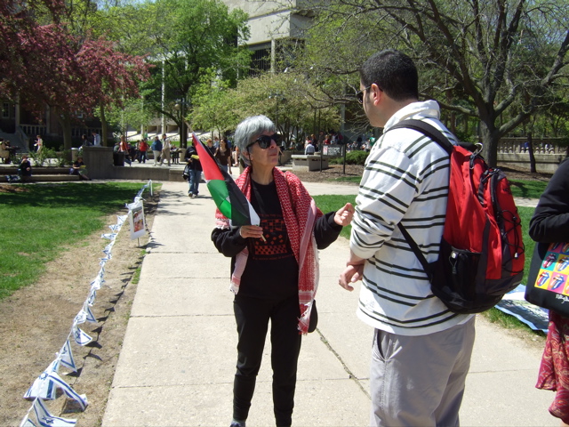UW-Madison demonstration on the 60th birthday of Israel
