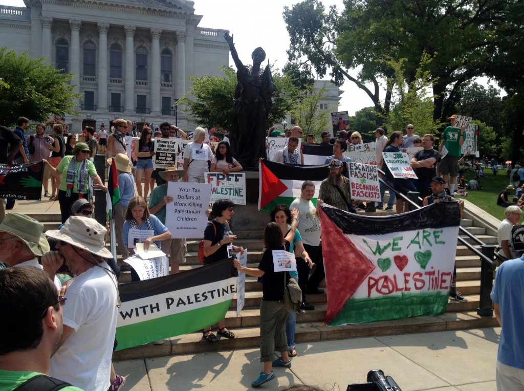 Madison Gaza Protest, July 19, 2014