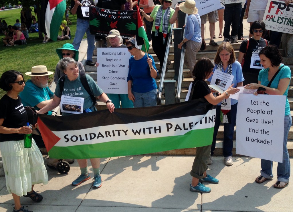 Madison Gaza Protest, July 19, 2014