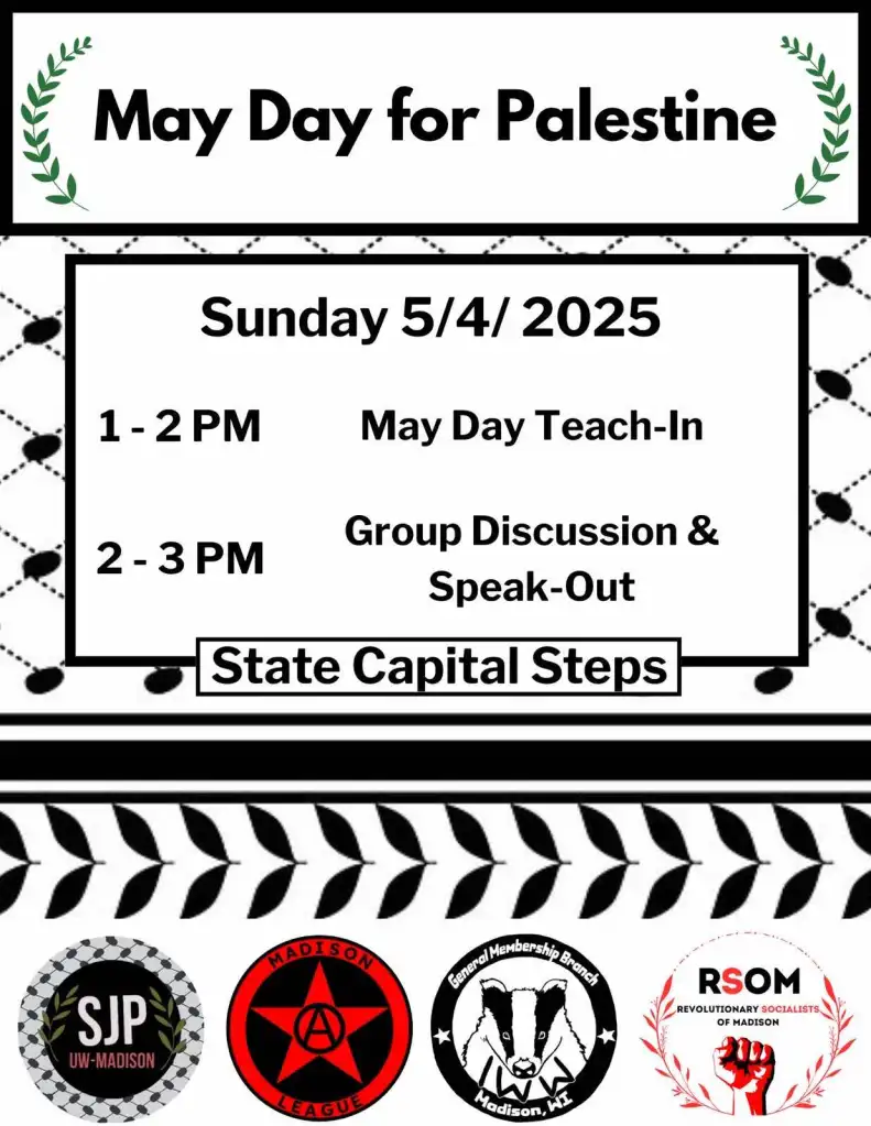 May 4, 2025: Mayday for Palestine