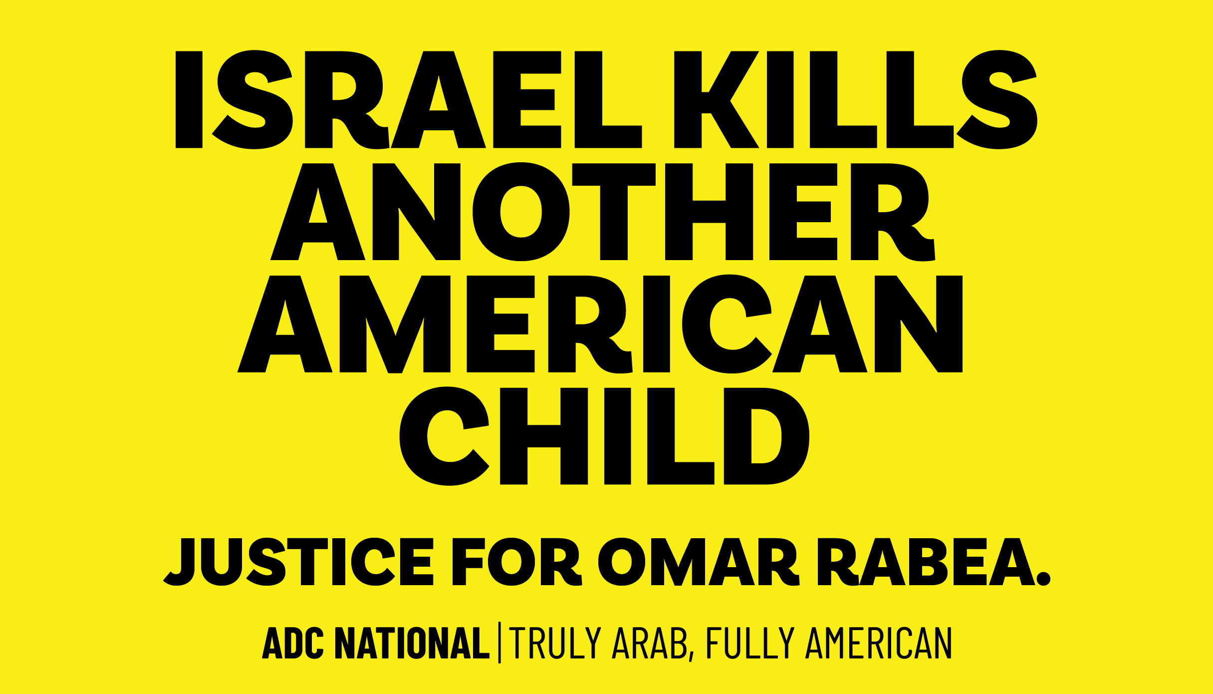 Justice for Palestinian-American Omar Mohammed Rabea!