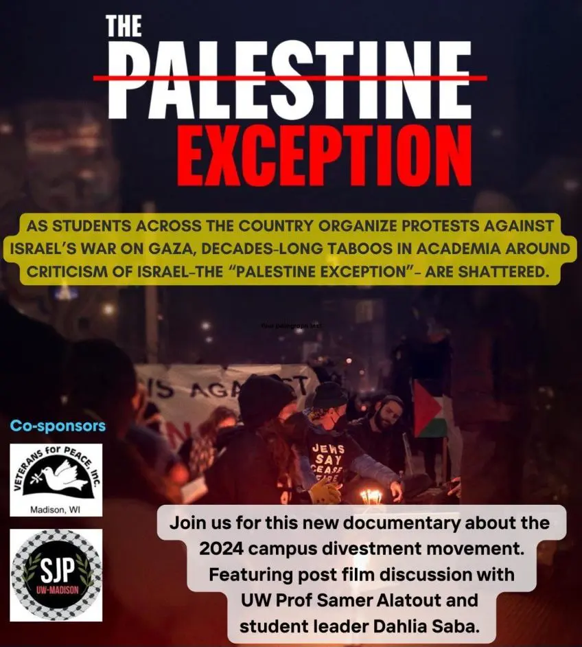 Apr 23, 2025: Film “The Palestine Exception” on Campus Protests