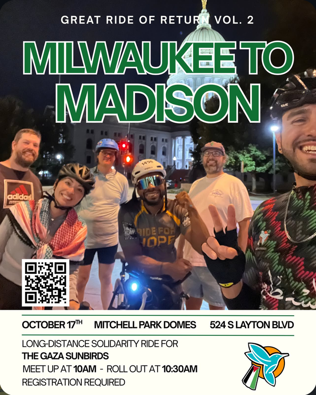 2026.10.17: Great Ride of Return Vol. 2 – Milwaukee to Madison